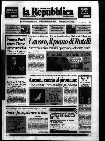 Il lunedì de La repubblica